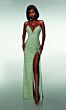 Alyce Paris 61998 High Slit Beaded Strapless Dress