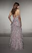 Alyce Paris 61999 Halter Neck Low Back Ruffle Dress