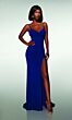 Alyce Paris 62002 Ruched Bust Lace-Up Back Fitted Dress