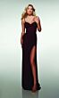 Alyce Paris 62002 Ruched Bust Lace-Up Back Fitted Dress