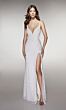 Alyce Paris 62004 High Slit Beaded Plunging Neck Dress