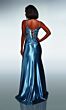 Alyce Paris 62006 Spaghetti Strap Satin Lace-Up Back Dress