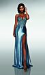 Alyce Paris 62006 Spaghetti Strap Satin Lace-Up Back Dress