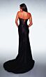 Alyce Paris 62011 High Slit Strapless Draped Skirt Dress