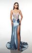Alyce Paris 62012 Floral Corset Bodice Strapless Dress