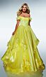 Alyce Paris 62014 Removable Floral Strap Corset Bodice Dress