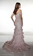 Alyce Paris 62021 Off-The-Shoulder Tiered Ruffle Skirt Dress