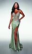 Alyce Paris 62022 Plunging Neck Ruched Derriere Dress