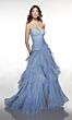 Alyce Paris 62024 Drop Waist Ruffle Skirt Dress