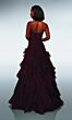 Alyce Paris 62024 Drop Waist Ruffle Skirt Dress
