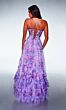 Alyce Paris 62028 Corset Bodice Ruffle Hem Dress