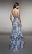 Alyce Paris 62028 Corset Bodice Ruffle Hem Dress
