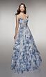 Alyce Paris 62028 Corset Bodice Ruffle Hem Dress
