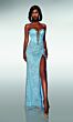Alyce Paris 62031 Plunging Neck Back Bow Beaded Dress