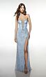 Alyce Paris 62031 Plunging Neck Back Bow Beaded Dress