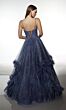Alyce Paris 62032 Lace-Up Back Sweetheart Neck Glitter Dress