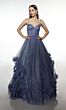 Alyce Paris 62032 Lace-Up Back Sweetheart Neck Glitter Dress