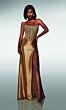 Alyce Paris 62034 Scoop Neck Corset Bodice Satin Dress