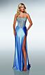 Alyce Paris 62034 Scoop Neck Corset Bodice Satin Dress