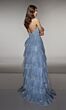 Alyce Paris 62037 High Slit Plunging Halter Neck Dress