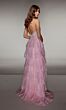 Alyce Paris 62037 High Slit Plunging Halter Neck Dress