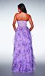 Alyce Paris 62041 A-Line Ruffle Skirt Slit Dress