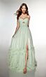 Alyce Paris 62043 Sweetheart Neck Ruffle Hem Dress