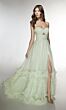 Alyce Paris 62043 Sweetheart Neck Ruffle Hem Dress