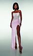 Alyce Paris 62047 Scoop Neck Beaded Draped Skirt Dress
