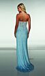 Alyce Paris 62047 Scoop Neck Beaded Draped Skirt Dress