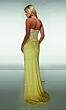 Alyce Paris 62047 Scoop Neck Beaded Draped Skirt Dress