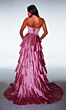Alyce Paris 62050 Beaded Sweetheart Neck Tiered Satin Skirt Dress