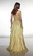 Alyce Paris 62056 High Slit Sheer Corset A-Line Dress