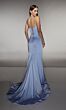 Alyce Paris 62062 Beaded Neck Draped Skirt Dress