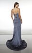 Alyce Paris 62062 Beaded Neck Draped Skirt Dress