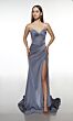 Alyce Paris 62062 Beaded Neck Draped Skirt Dress
