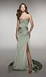 Alyce Paris 62062 Beaded Neck Draped Skirt Dress