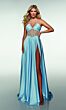 Alyce Paris 62064 Sheer Bodice High Slit Dress