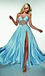 Alyce Paris 62064 Sheer Bodice High Slit Dress