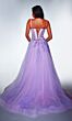 Alyce Paris 62068 Plunging Neck Lace-Up Back Dress