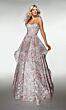 Alyce Paris 62071 Flounce Skirt Sweetheart Neck Dress