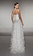 Alyce Paris 62072 High Slit Basque Waist A-Line Dress
