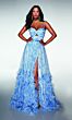 Alyce Paris 62078 Ruffle Hem Spaghetti Strap Dress