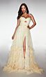 Alyce Paris 62078 Ruffle Hem Spaghetti Strap Dress