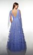 Alyce Paris 62079 Sleeveless Low V-Back Ruffle Skirt Dress