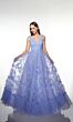 Alyce Paris 62079 Sleeveless Low V-Back Ruffle Skirt Dress