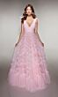 Alyce Paris 62079 Sleeveless Low V-Back Ruffle Skirt Dress