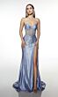 Alyce Paris 62082 High Slit Strapless Beaded Dress