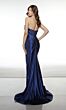 Alyce Paris 62084 Basque Waist High Slit Satin Dress