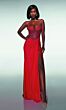 Alyce Paris 62088 Draped Skirt Ruched Derriere Dress